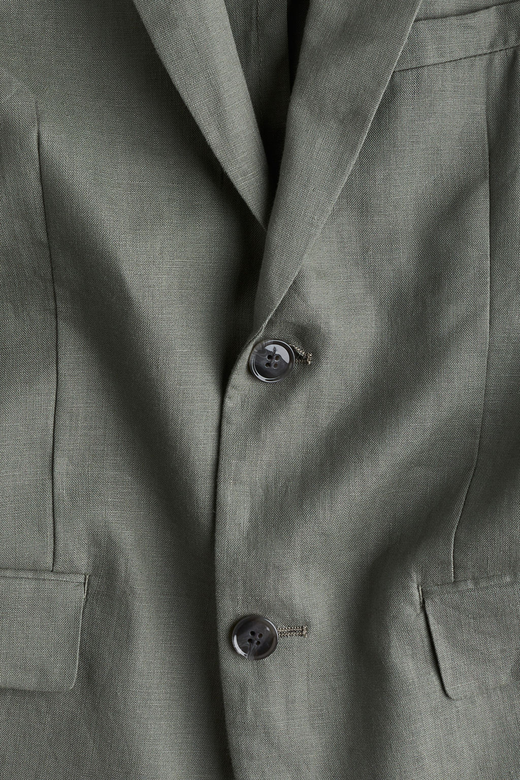 Americana de lino Slim Fit - H&m фото 4