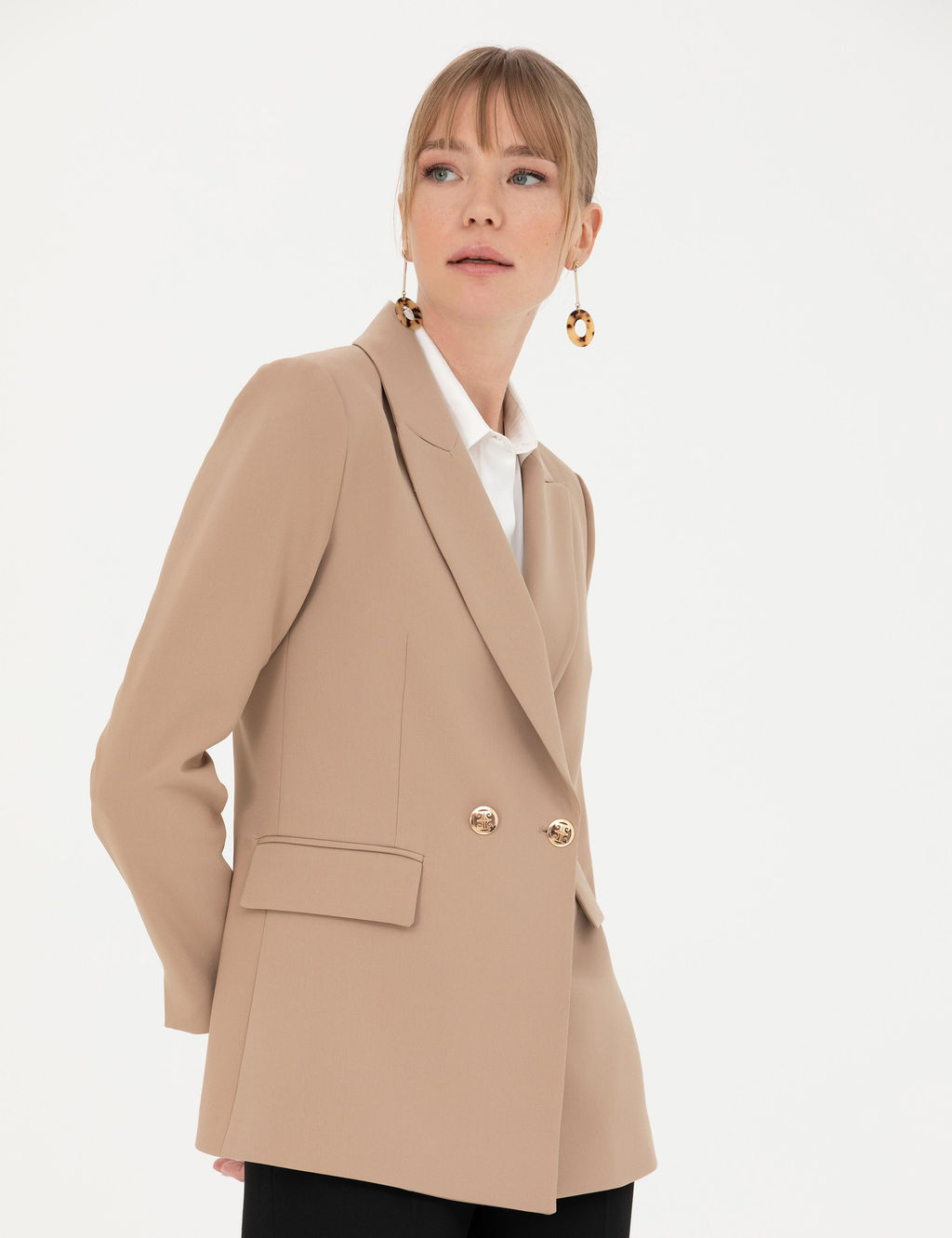 Bej Slim Fit Ceket - Pierre cardin фото 3