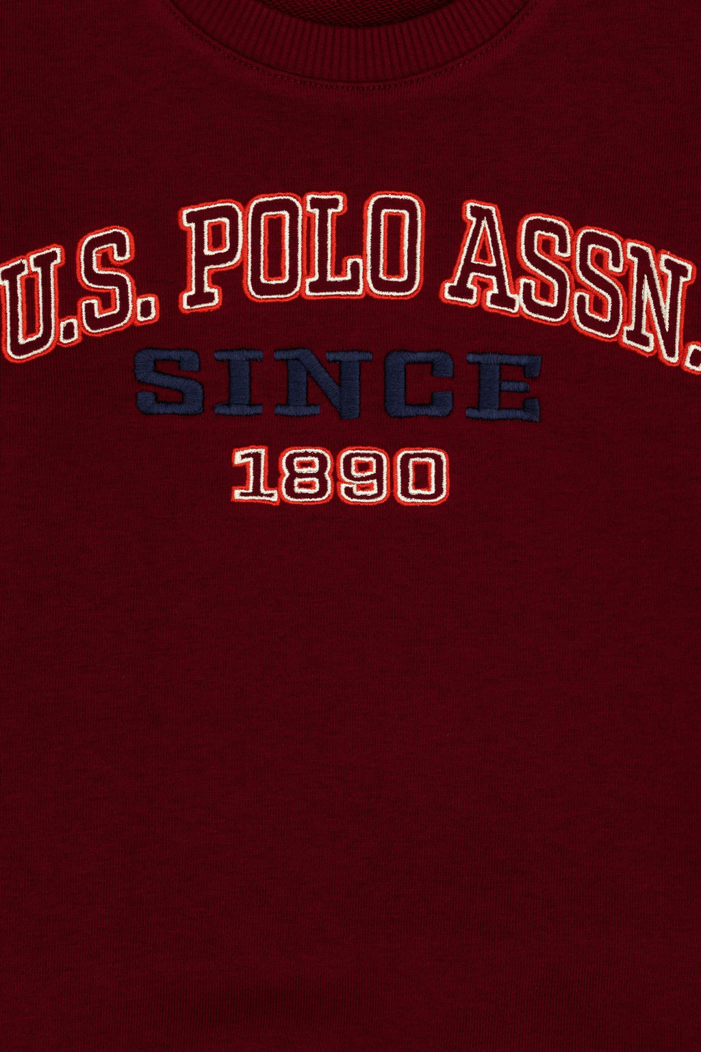 Erkek _ocuk Bordo Bisiklet Yaka Sweatshirt Sepette S_rpriz _ndirim - U.s. polo assn фото 3
