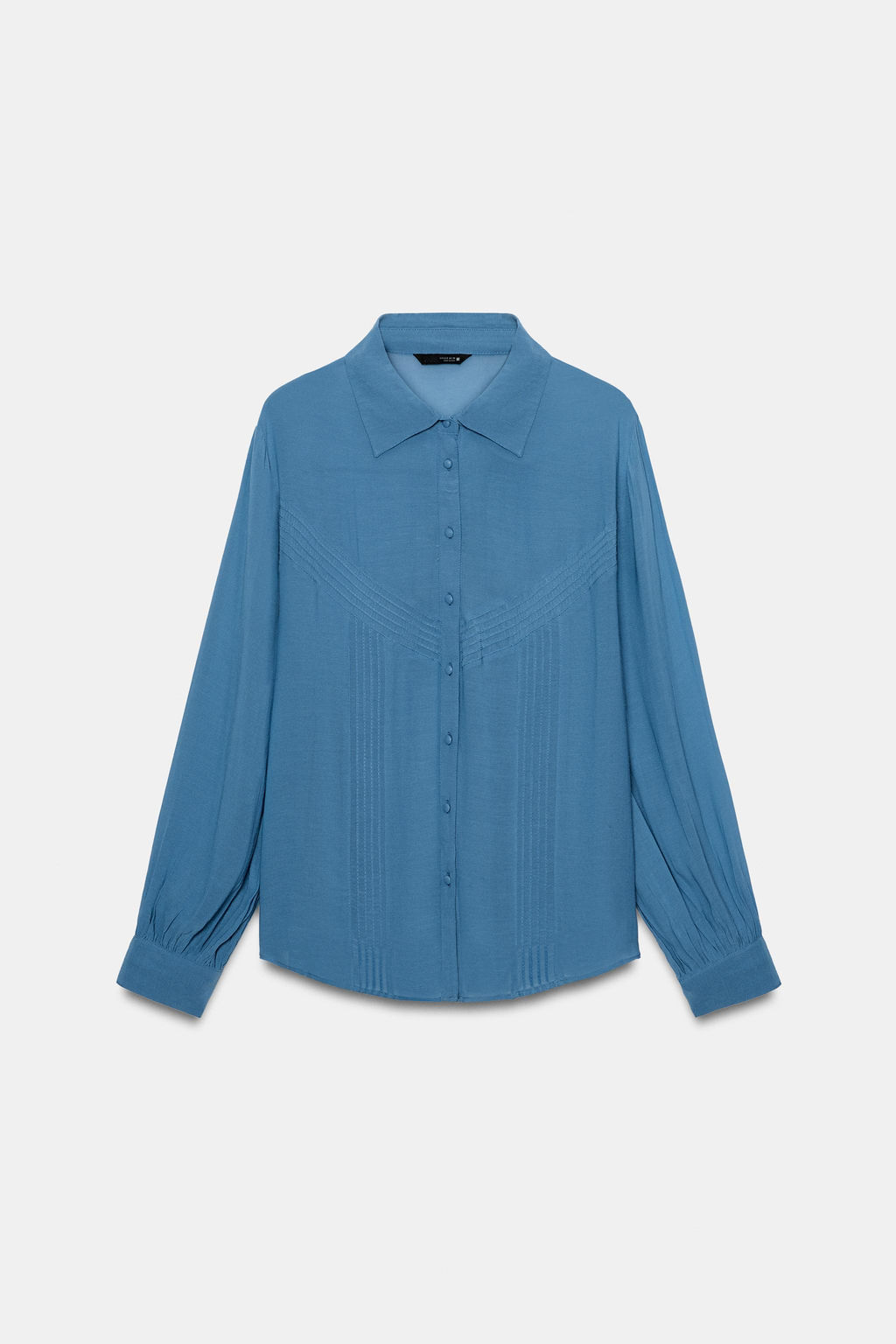 CAMISA FLUIDA JARETAS / Azul - Zara фото 8