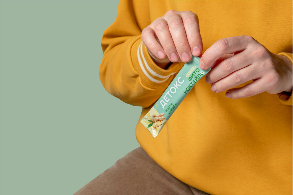 Фитококтейль "Детокс с псиллиумом", 5 стиков по 10 г Алфит 8475