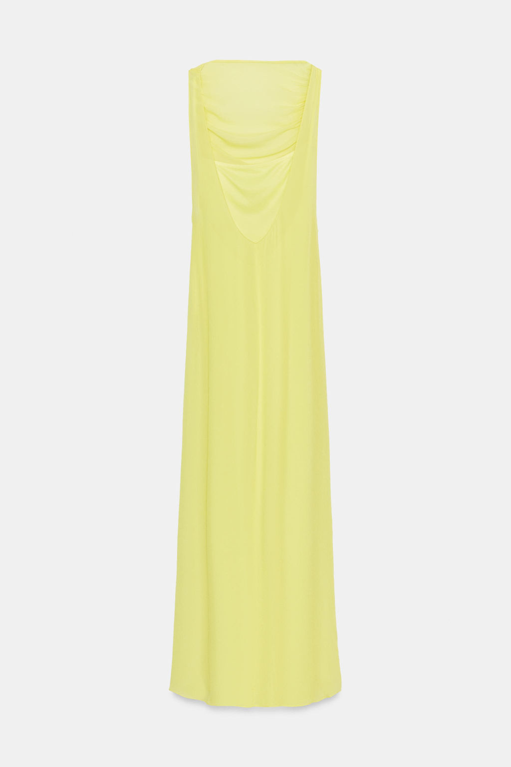 VESTIDO LARGO GEORGETTE / Amarillo lim?n - Zara фото 6