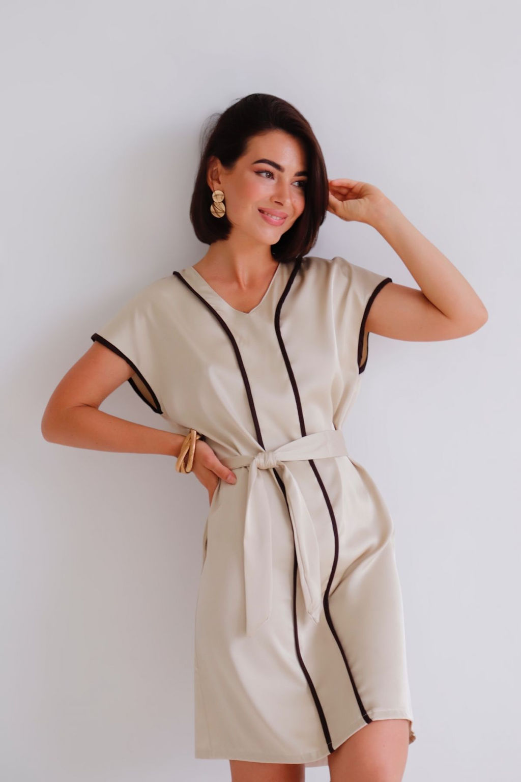 Martichelli Платье цвета шампань фото 6