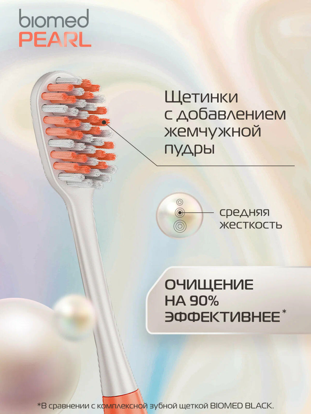 BIOMED з/щетка PEARL WHITE MEDIUM средняя