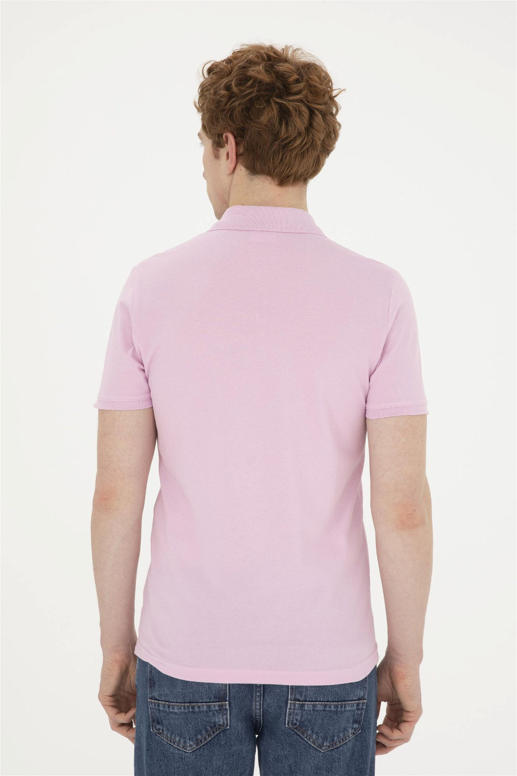 U. S. Polo Assn / Мужская розовая базовая футболка - U.s. polo assn фото 5