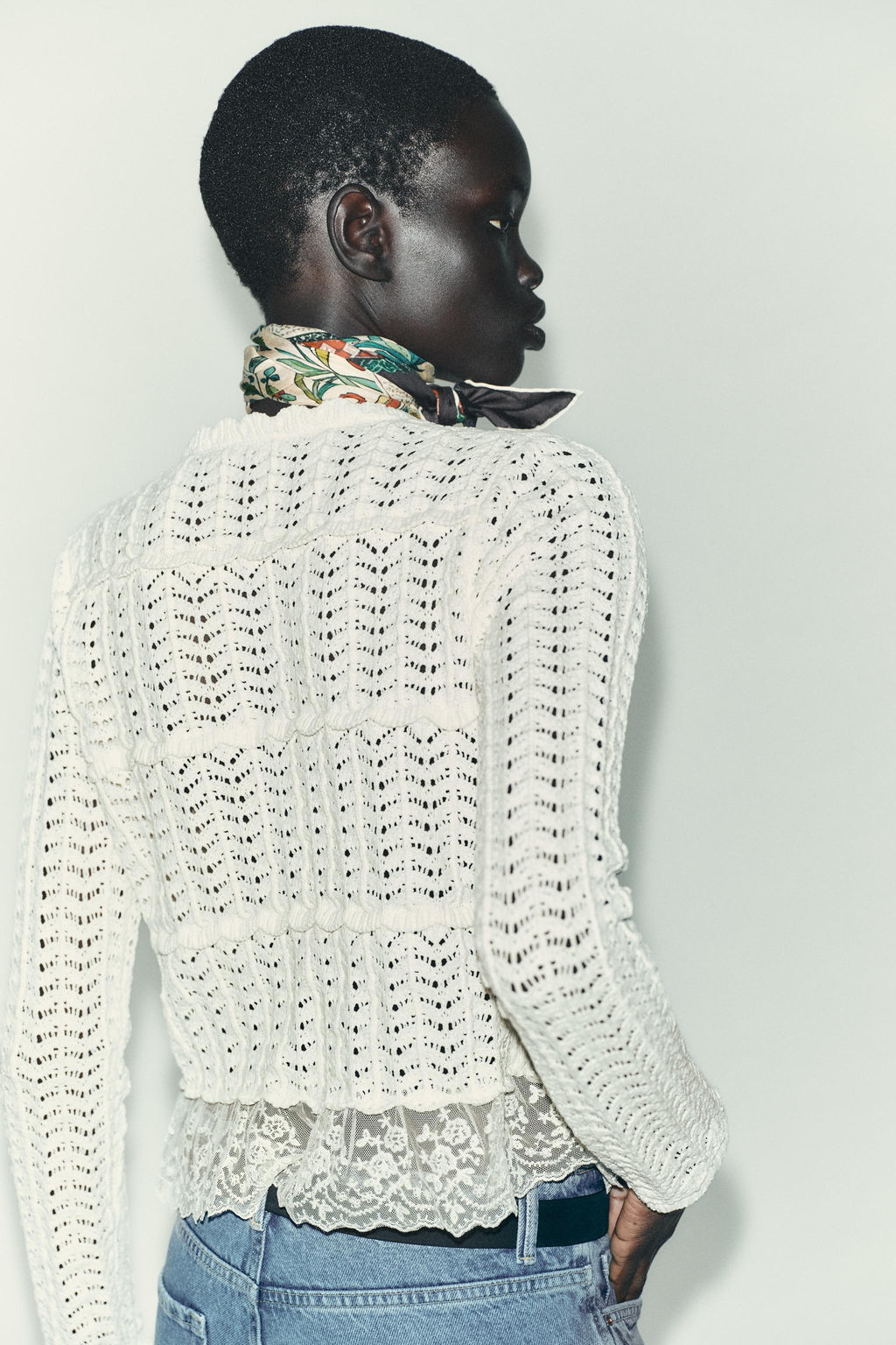CHENILLE ROMANTIC CARDIGAN - Zara фото 6