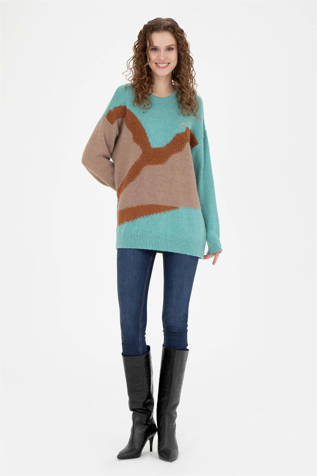 Женский мятный свитер - U.s. polo assn фото 4