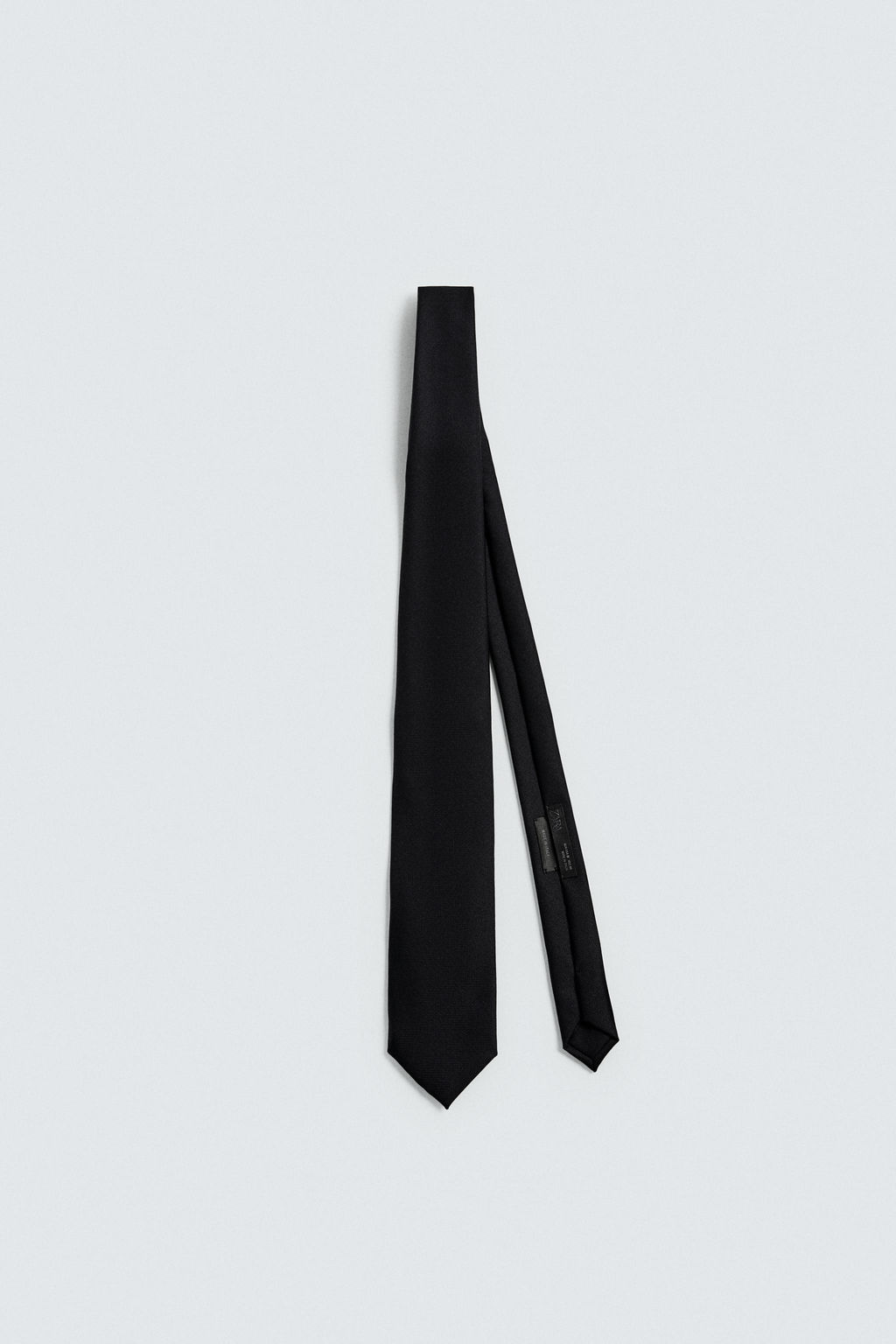 CORBATA ESTRUCTURA LANA / Negro - Zara фото 3