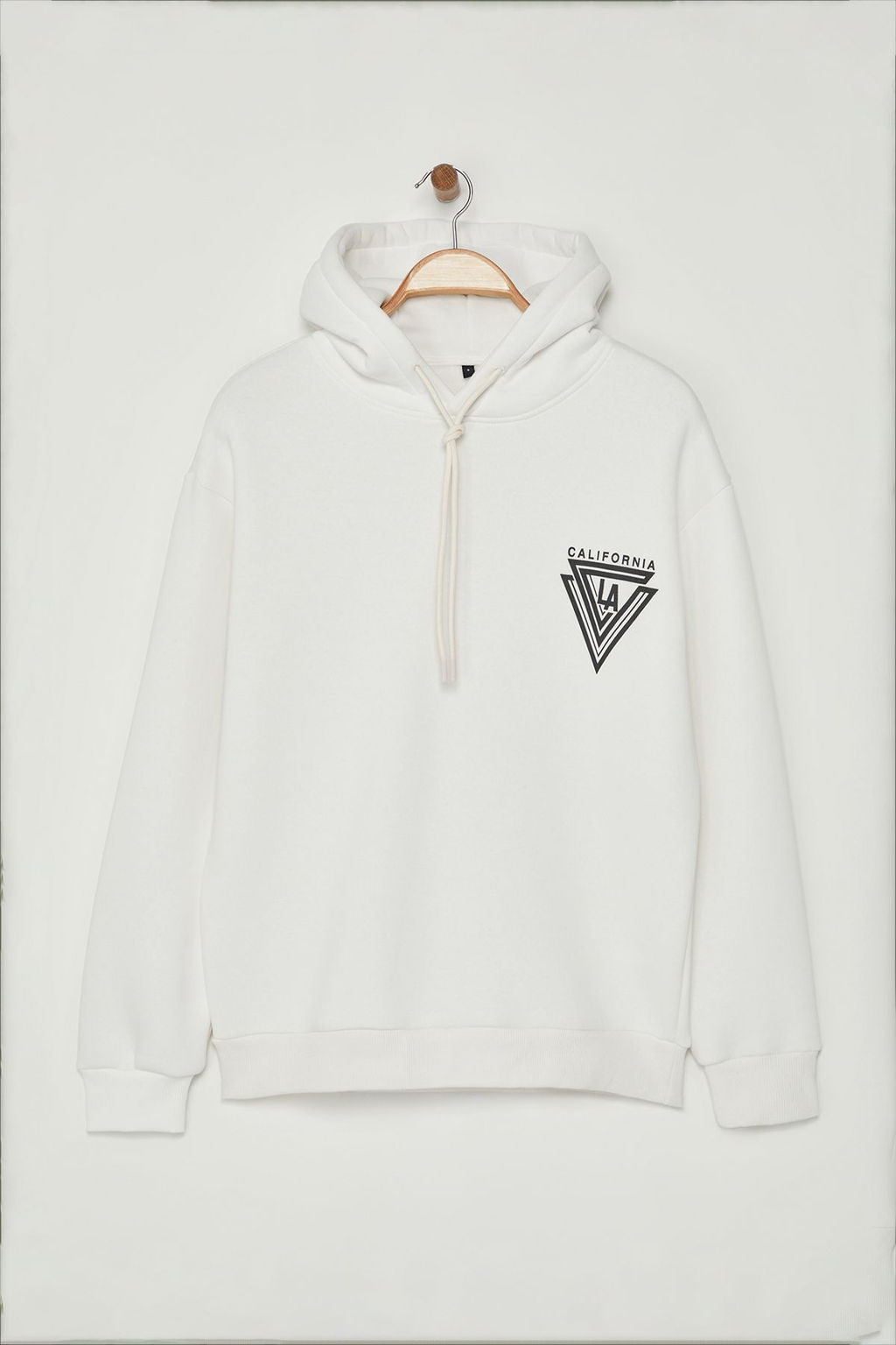 TRENDYOL MAN Turuncu %100 Pamuk Kapusonlu / Genis Kesim Kolej Bask?l? Ici Polarl? Sweatshirt TMNAW24SW00063 - Trendyolmilla фото 35
