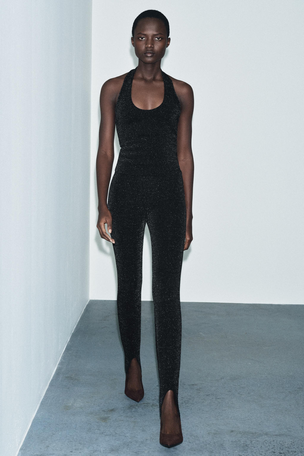 SHINY STRETCH STIRRUP LEGGINGS - Zara фото 5