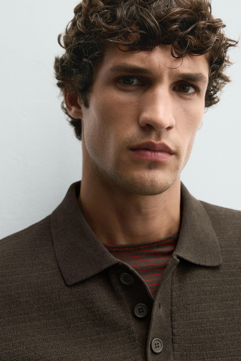 CHENILLE KNIT POLO SHIRT - Zara фото 6