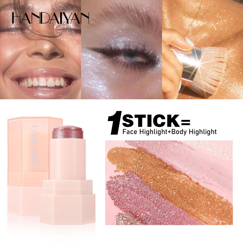 3-в-1 стик: тени, хайлайтер, помада тон 02 - Baizton фото 2