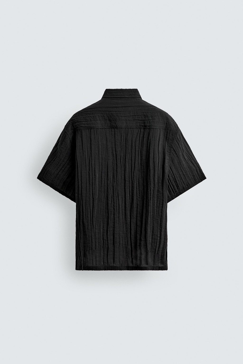 CAMISA FLUIDA ESTRUCTURA RELIEVE / Negro - Zara фото 8