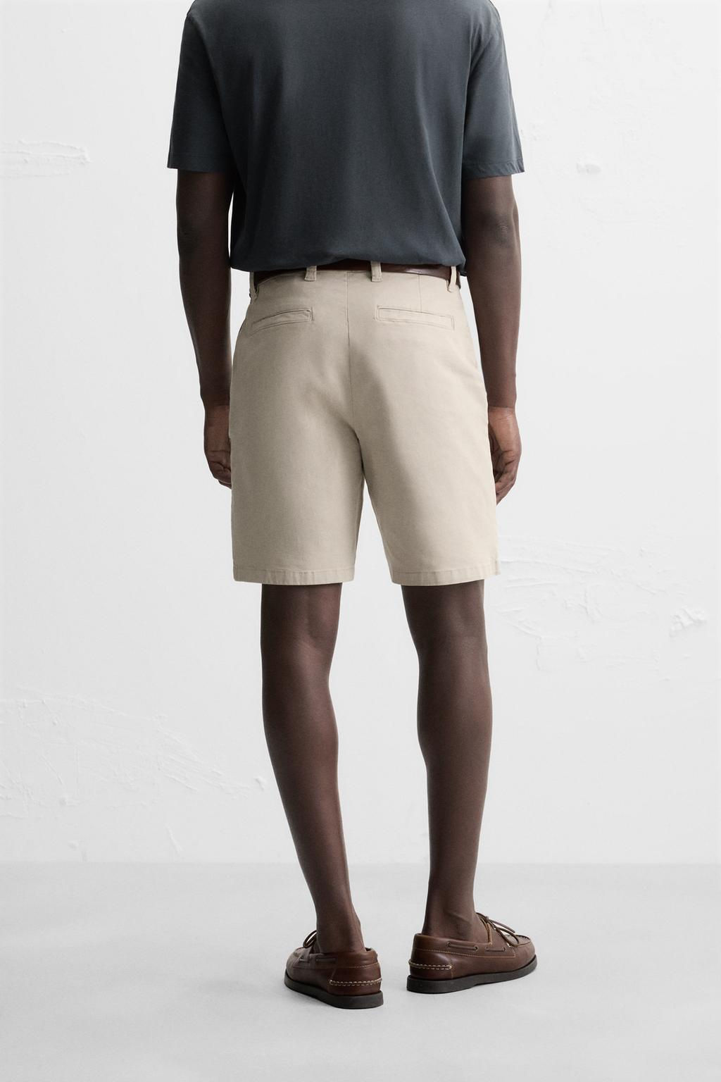 CHINO REGULAR FIT BERMUDA SHORTS - Zara фото 22