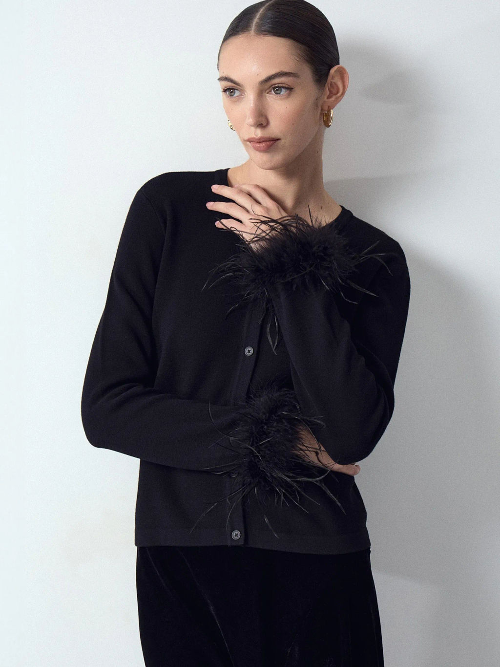ЕМКА / Кардиган с перьями - Emka фото 6