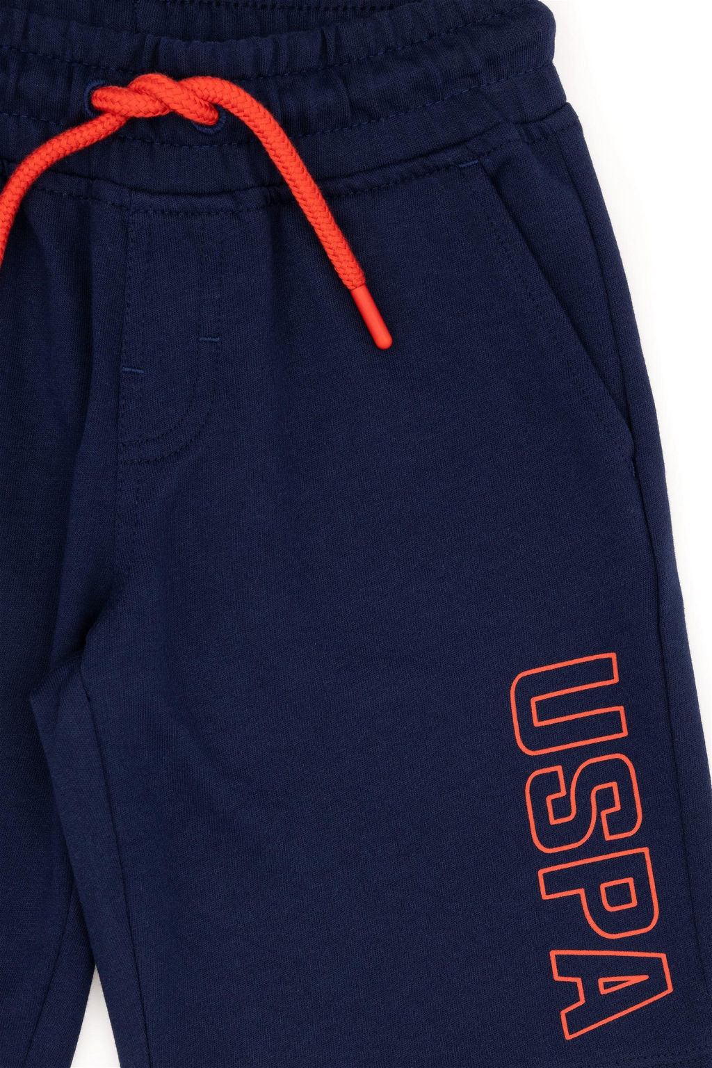 Шорты вязаные U.S. Polo Assn для мальчика темно-синие из хлопка  фото 4