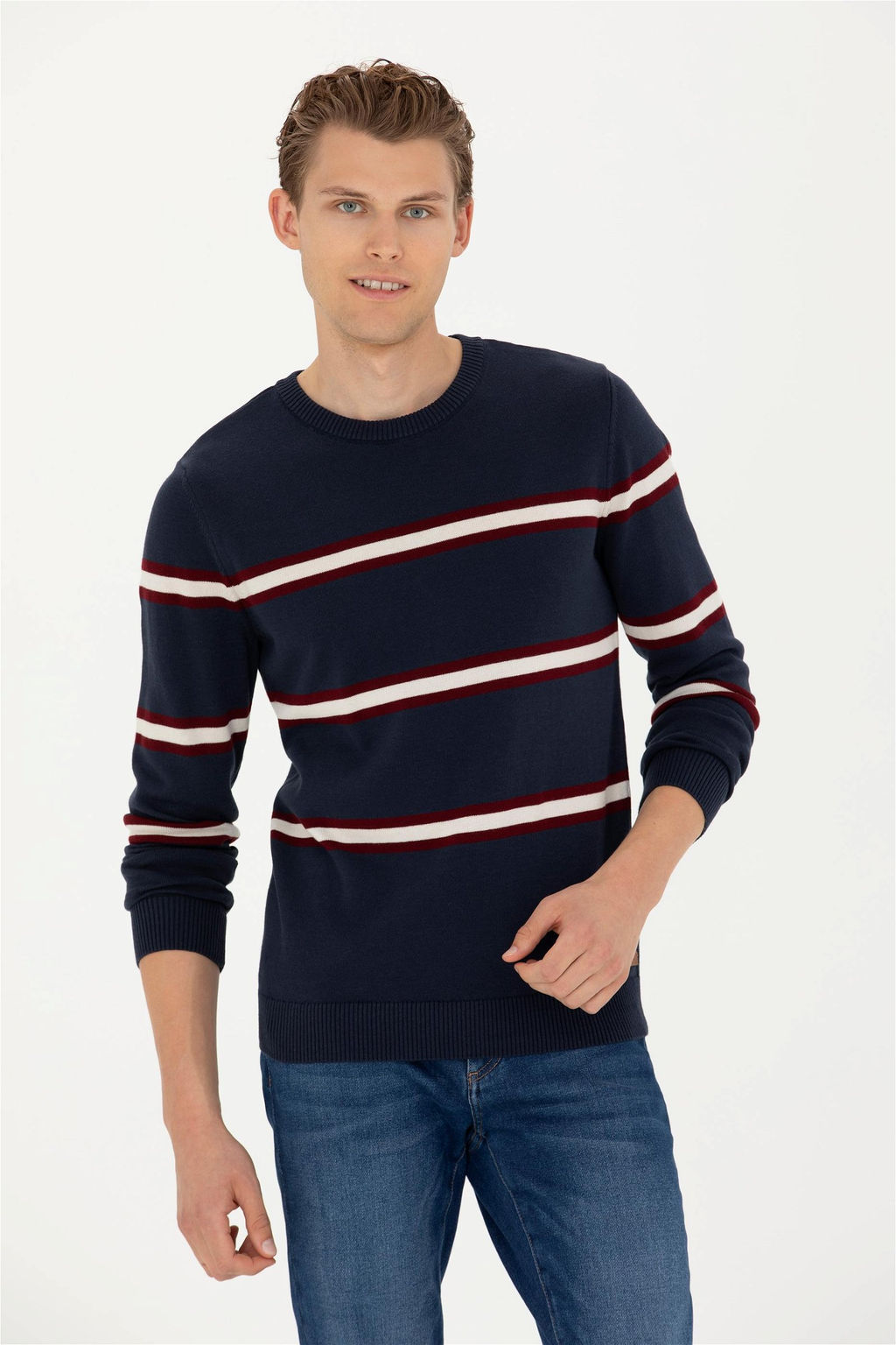 Мужской темно-синий свитер - U.s. polo assn фото 10