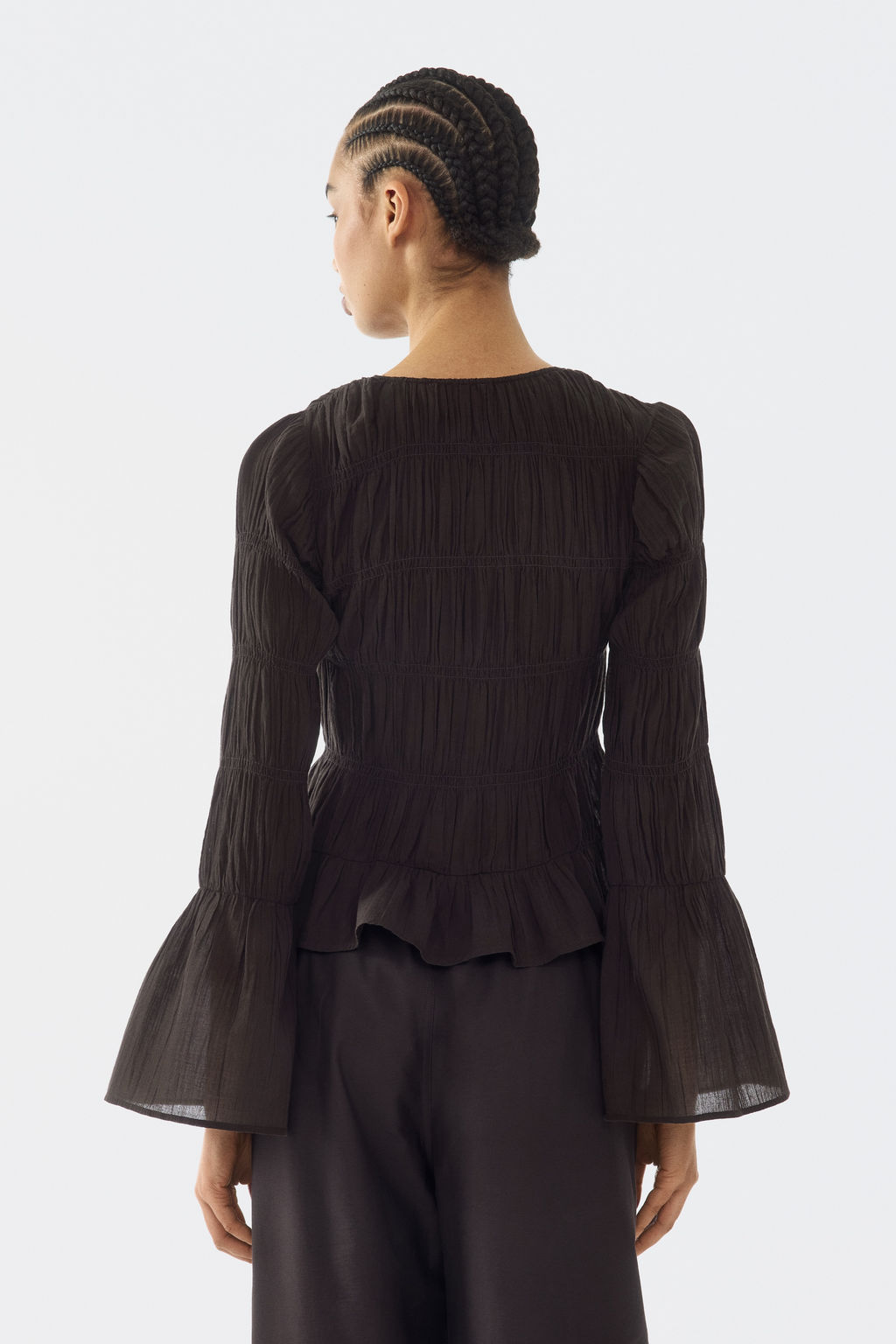 Blusa fruncida de algod?n - H&m фото 7