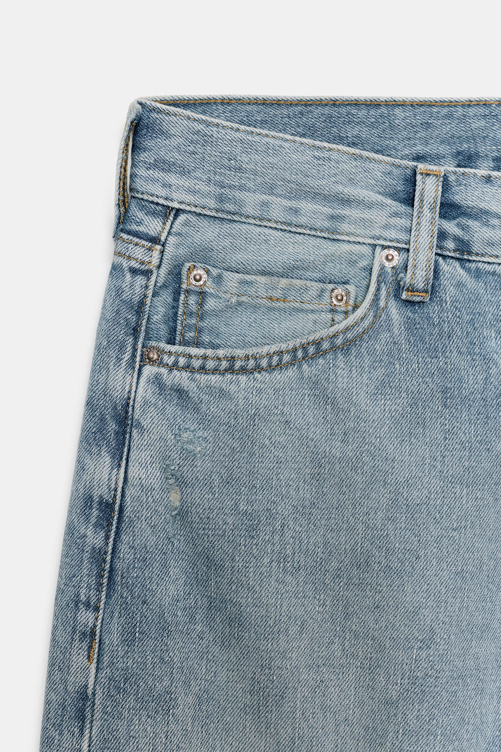 JEANS ZW COLLECTION RELAXED STRAIGHT TIRO BAJO / Azul - Zara фото 11