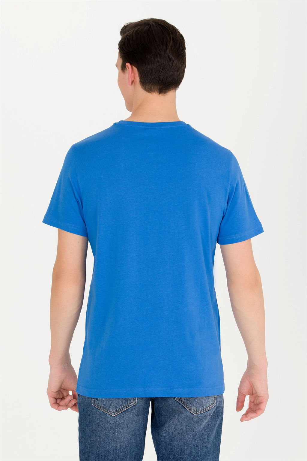 U. S. Polo Assn Мужская футболка Saks Basic с круглым вырезом - U.s. polo assn фото 11