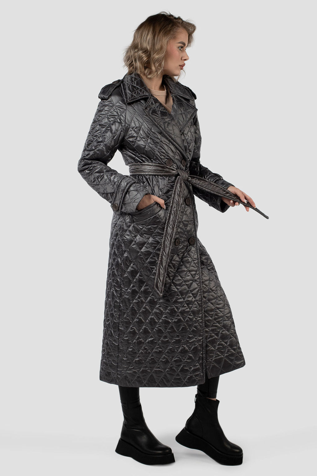 Пальто женское демисезонное - El podio фото 4