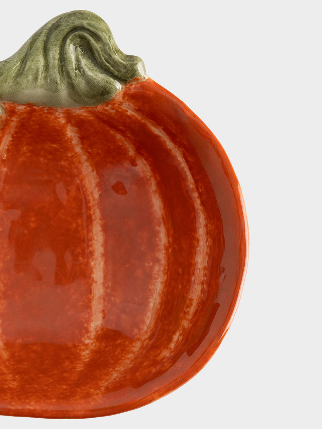 Пиала, 15х14х5 см, 540 мл, керамика D, оранжево-зеленая, Тыква с листом, Bright pumpkin - Anna lafarg фото 5