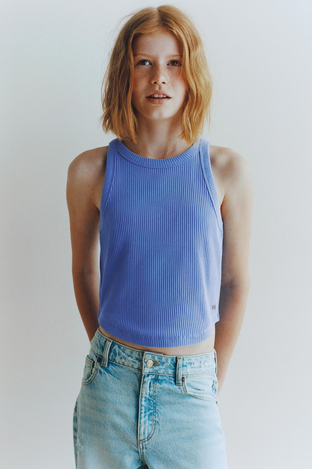 RIBBED SWIM T-SHIRT - Zara фото 5