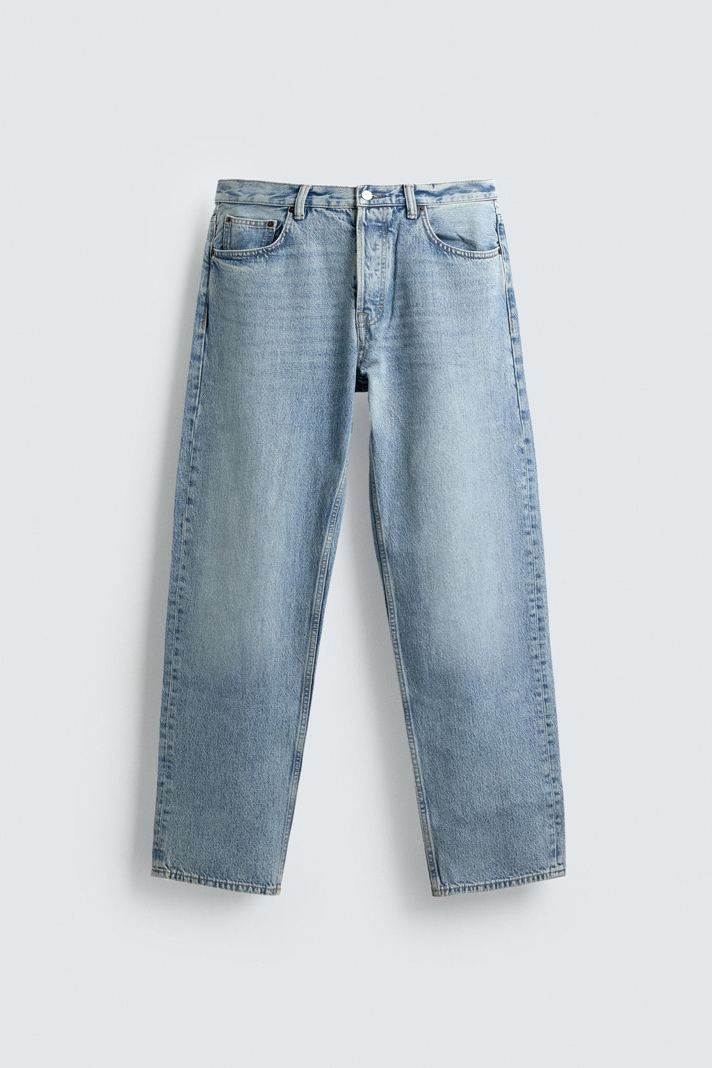 JEANS STRAIGHT FIT / Azul medio - Zara фото 7