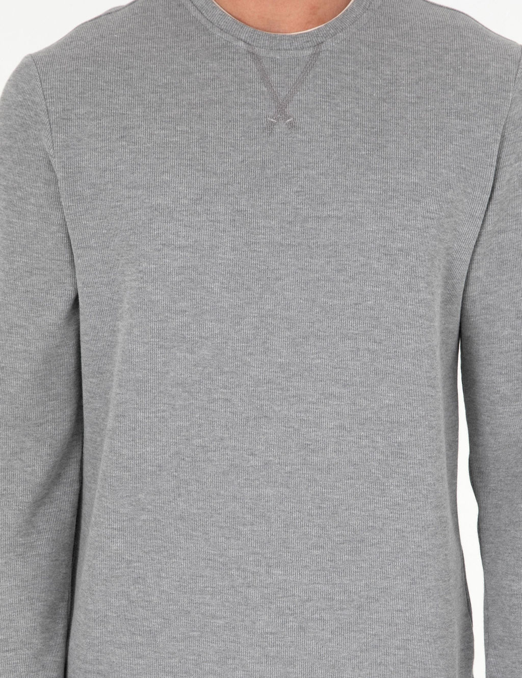 Gri Melanj Regular Fit Sweatshirt - Pierre cardin фото 6