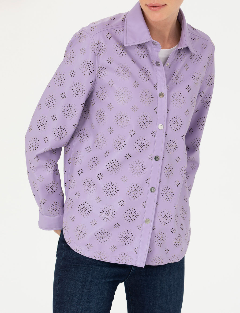 Eflatun Comfort Fit Uzun Kollu G_mlek