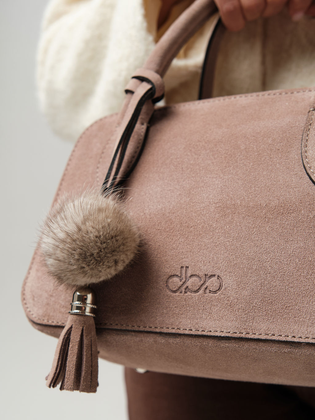 Замшевая сумка Polly DBR 31348 капучино  фото 10