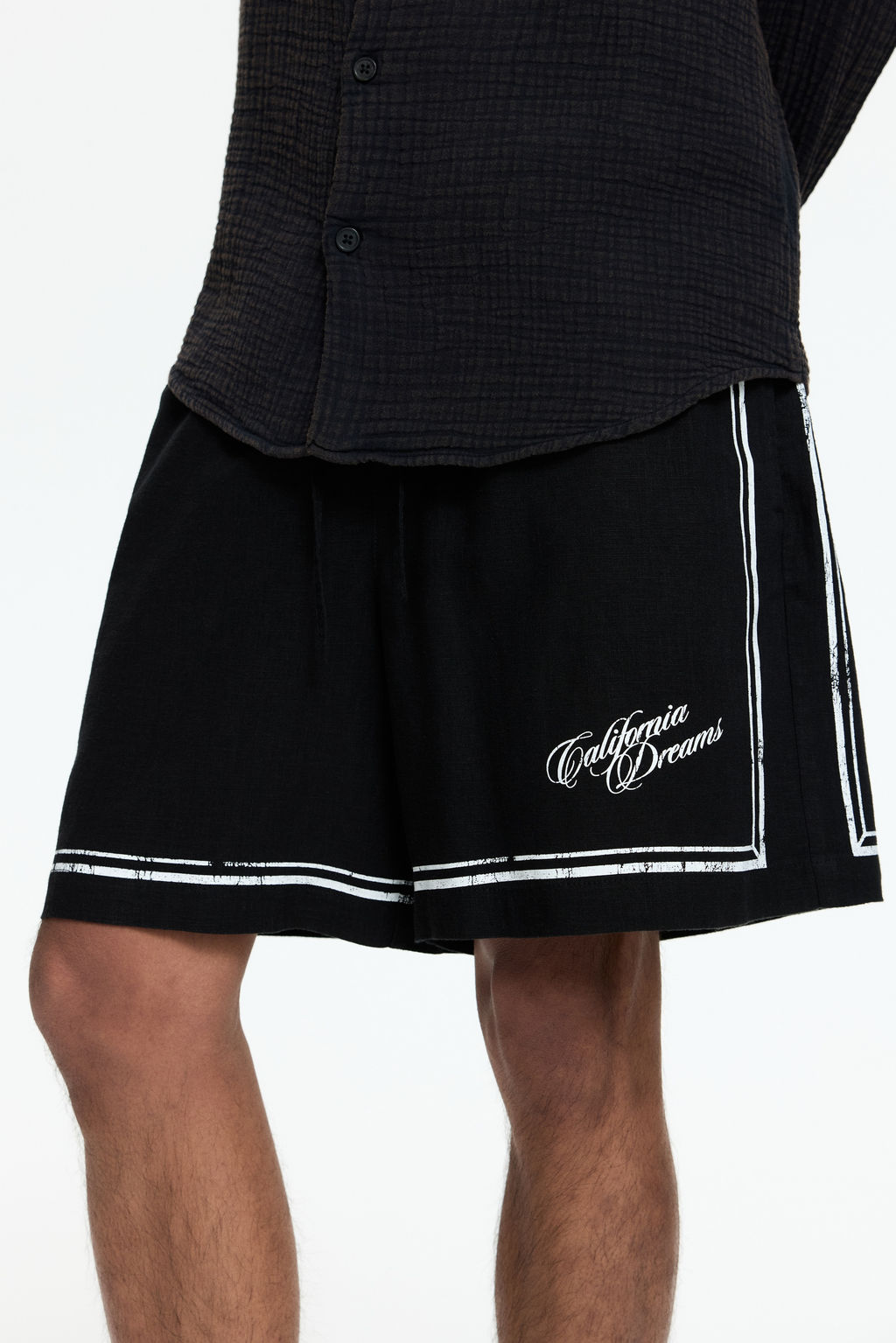 Pantal?n corto estampado Loose Fit - H&m фото 6