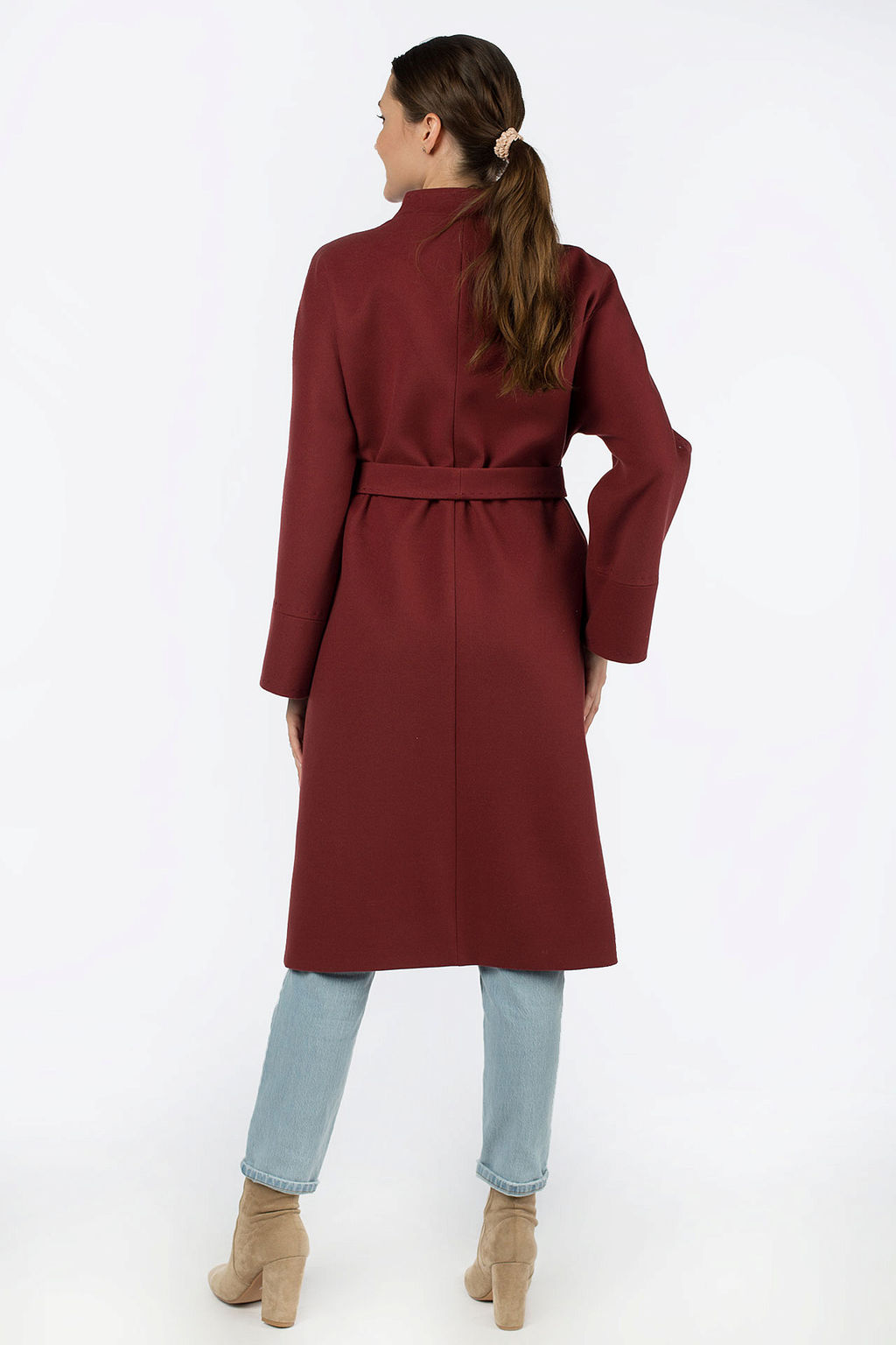 Пальто женское демисезонное (пояс) - El podio фото 4