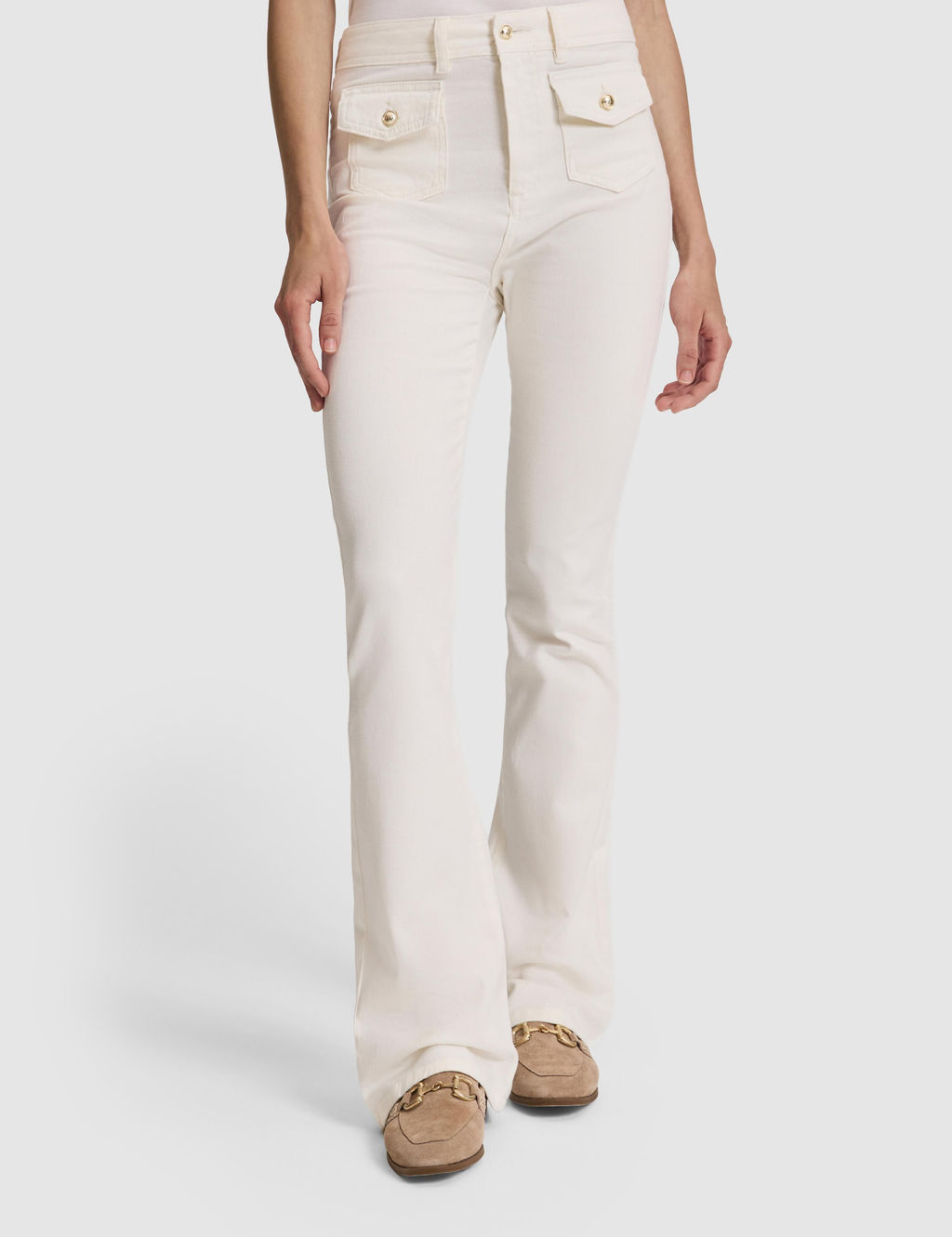 Ekru Jean Pantolon