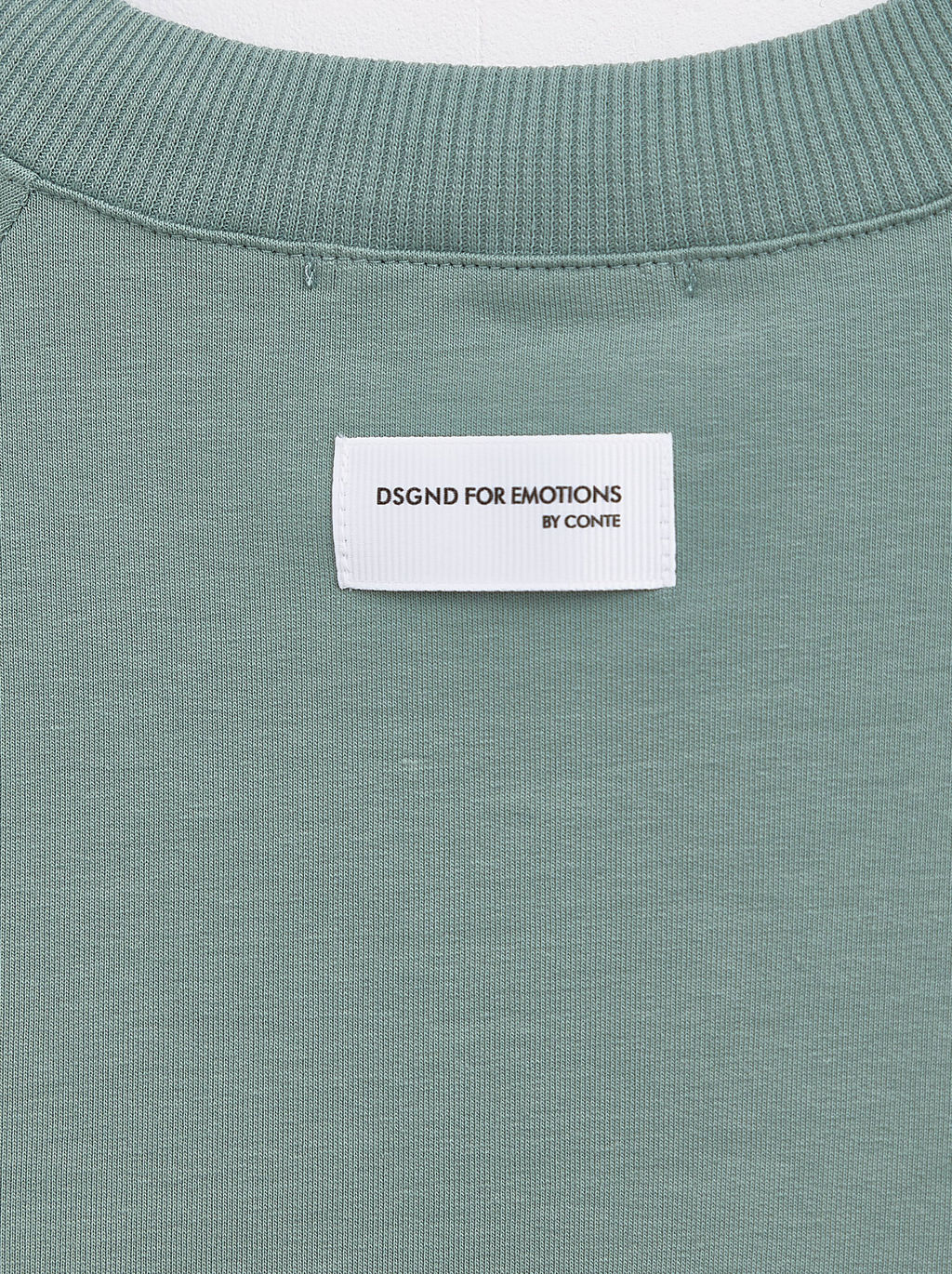 CONTE Oversize-футболка из футера с удлиненной спинкой LD 1632 green