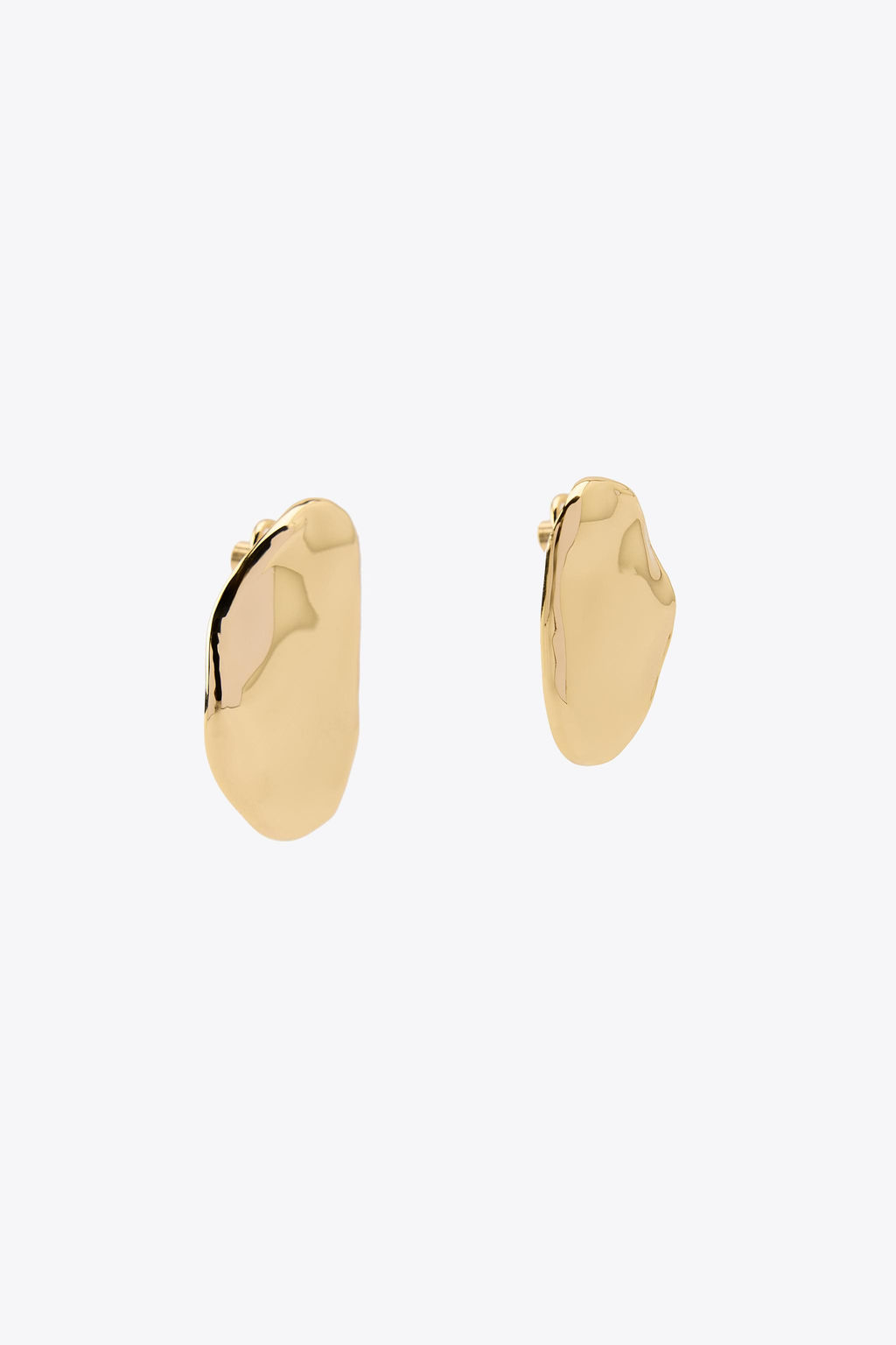 METAL SHEET EARRINGS - Zara фото 3