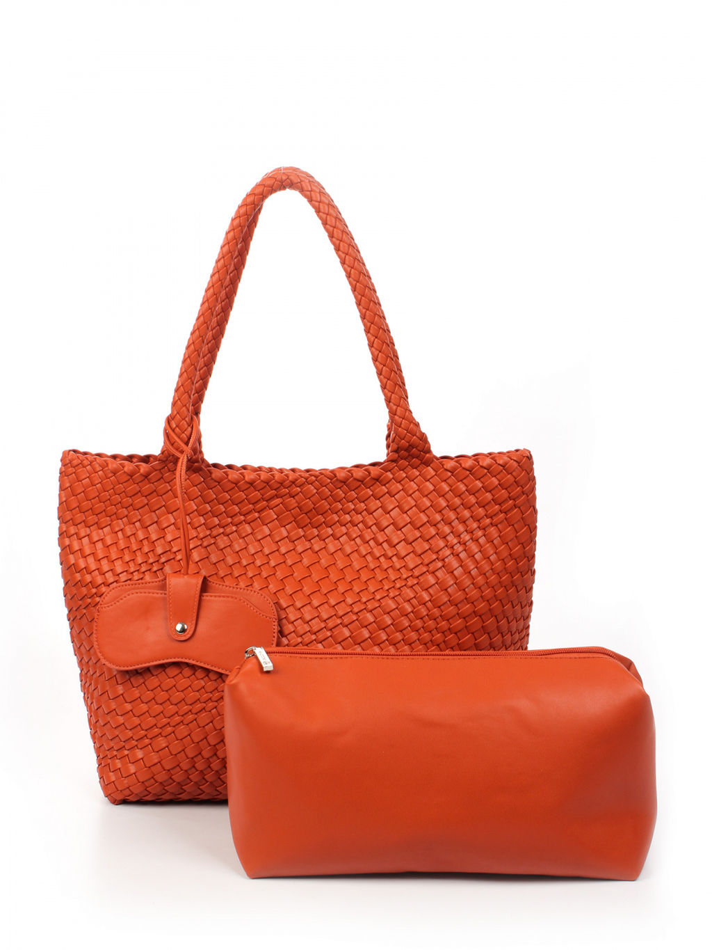 LACCOMA сумка СУ1033-оранжевый эко кожа хлопок фото 4