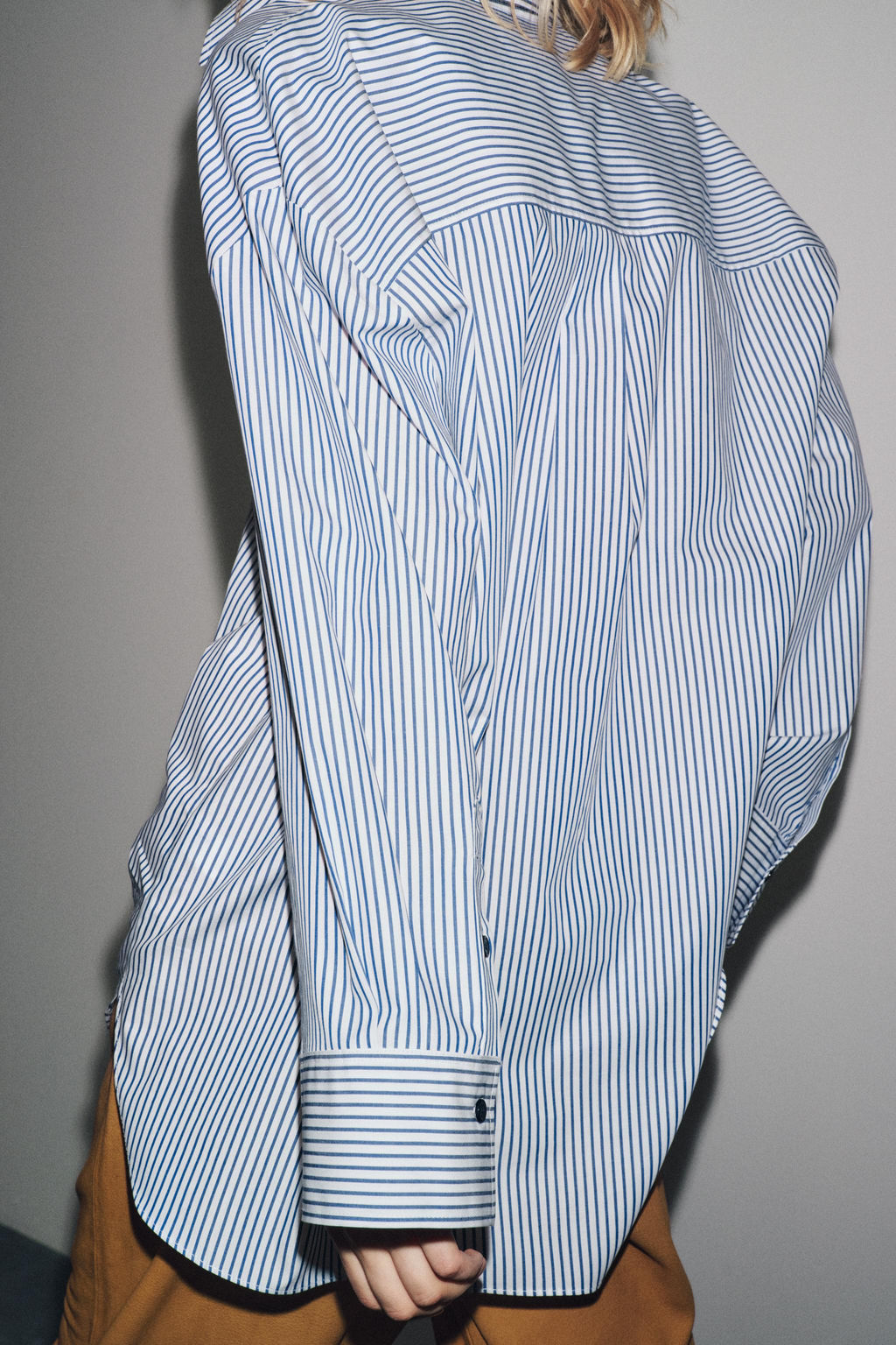 STRIPED POPLIN SHIRT ZW COLLECTION - Zara фото 3