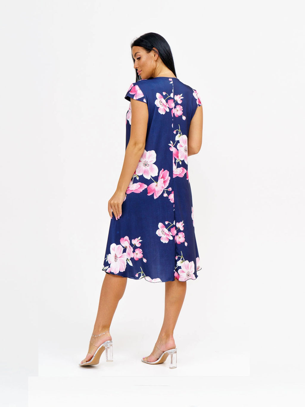 Сарафан женский, цвет синий розовый