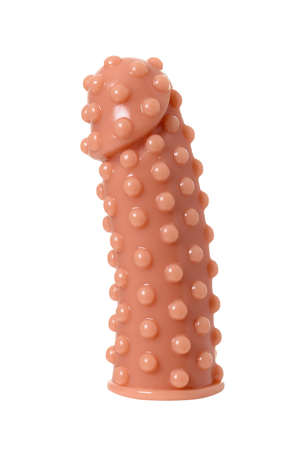 Насадка KOKOS реалистичная с дополнительной стимуляцией, TPE, телесная, 12.7 см  фото 3