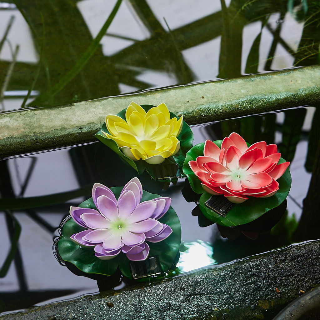 USL-S-826/PT060 RED WATERLILY Садовый светильник на солнечной батарее Красная кувшинка. Плавающий. 1 светодиода. Теплый белый свет. 1*ААA Ni-Mh аккумулятор в/к. IP44. TM Uniel - Volpe фото 9