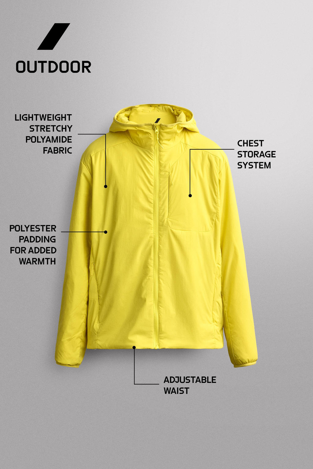 CHAQUETA ACOLCHADA CAPA MEDIA / Amarillo claro - Zara фото 8