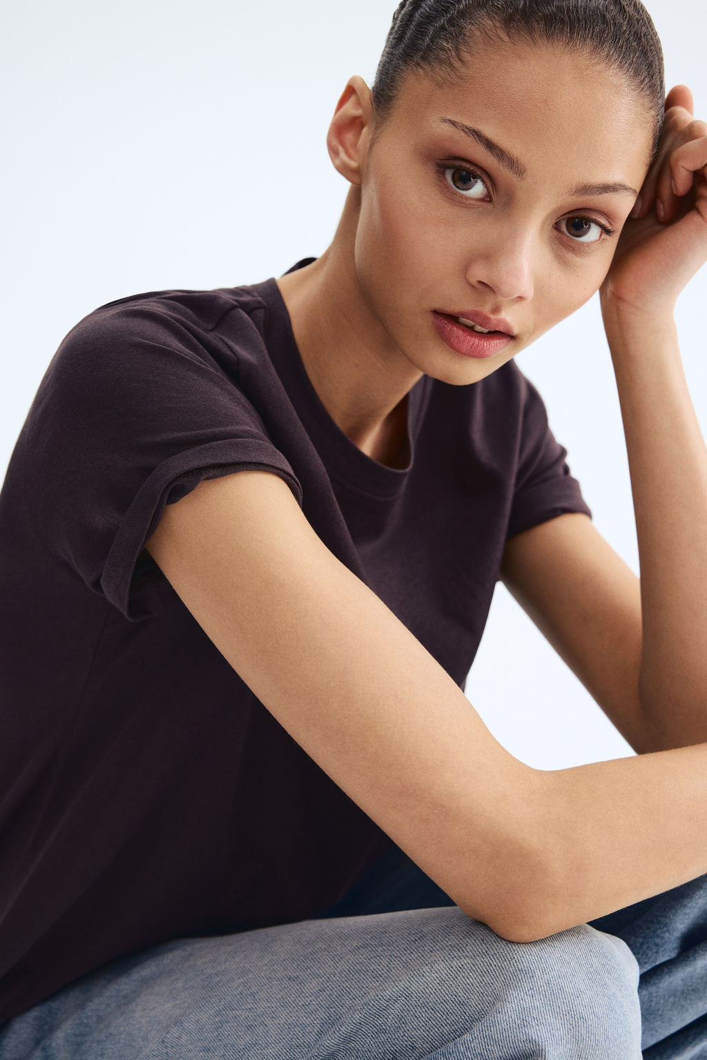 Camiseta en mezcla de seda - H&m фото 5
