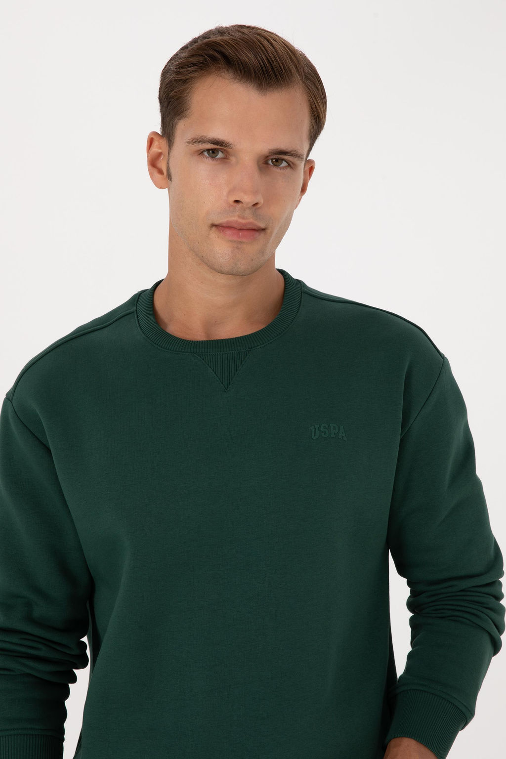 Erkek Koyu Ye_il Basic Sweatshirt Sepette S_rpriz _ndirim - U.s. polo assn фото 2