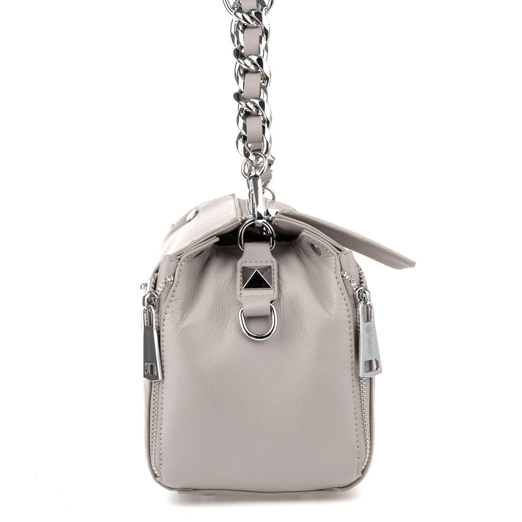 M5659-2P agate grey женская кожаная сумка "Casual" Barcelo Biagi