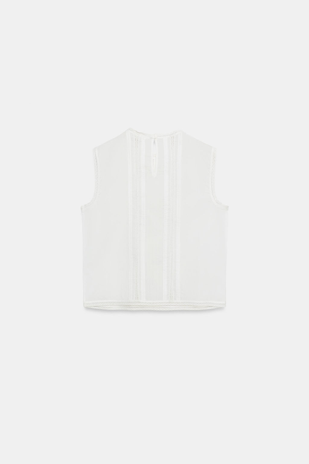 BLUSA ROM?NTICA BORDADA ZW COLLECTION / Blanco - Zara фото 6