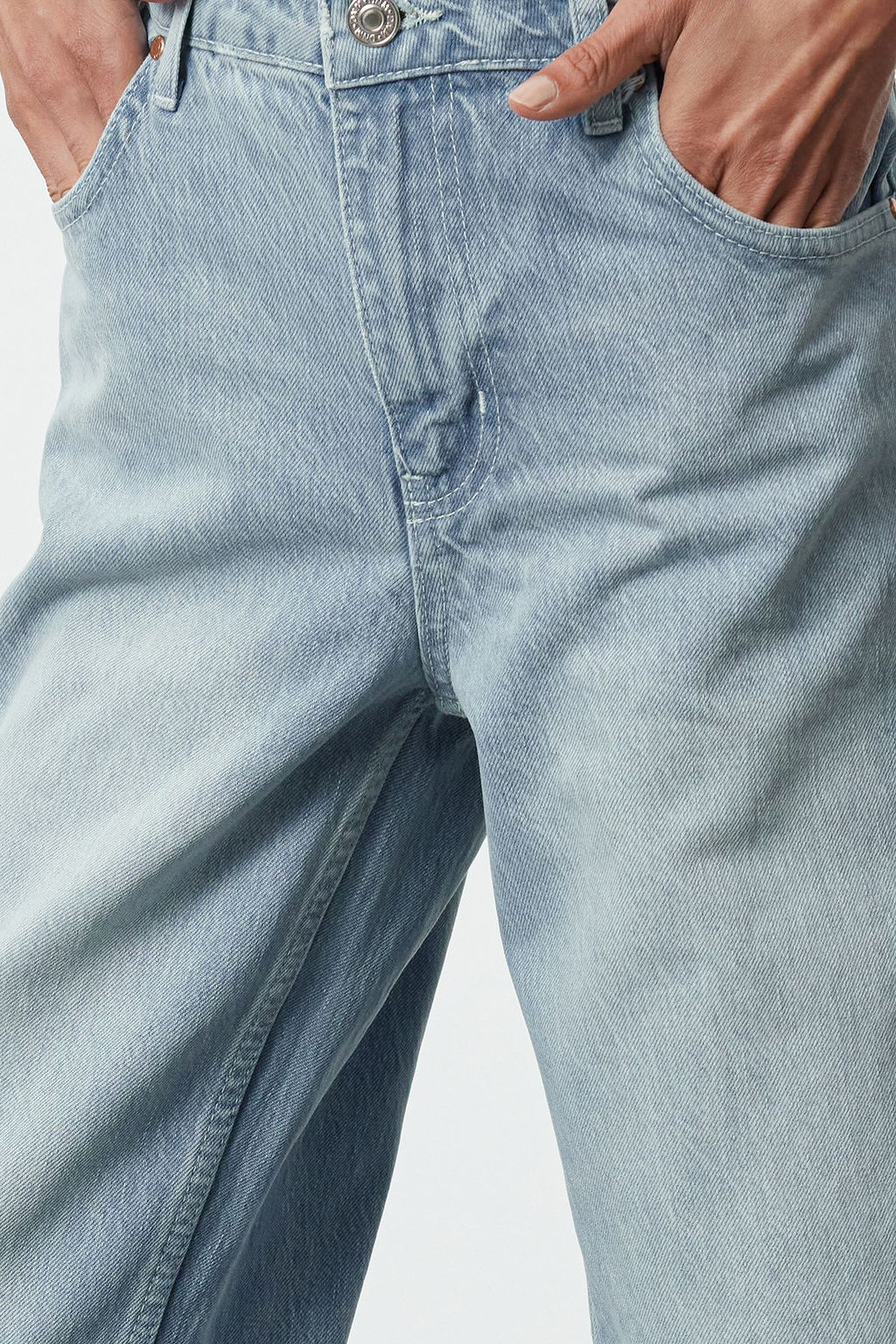 Ac?k Mavi More Sustainable Premium More Sustainable Normal Bel Wide Leg Jeans TWOAW25JE00100