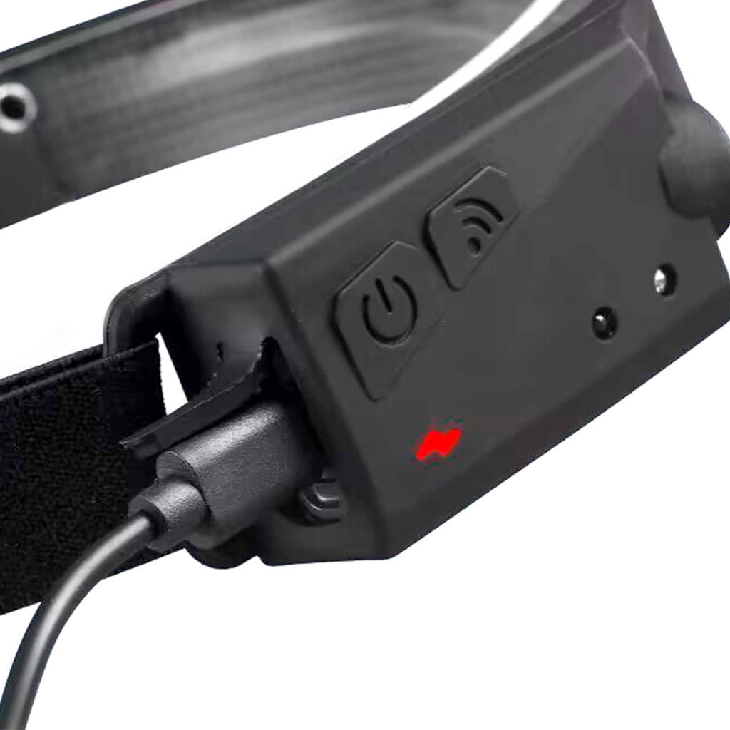 Фонарь налобный спортивный COMIRON OHEAD TWO корпус: жёсткий ABS, IPX4; свет: XPE+COB, 350lm; аккум: 1200 mAh, USB, КРАСНЫЙ аварийный режим. /уп 100/ - ГалеонТрейд фото 15