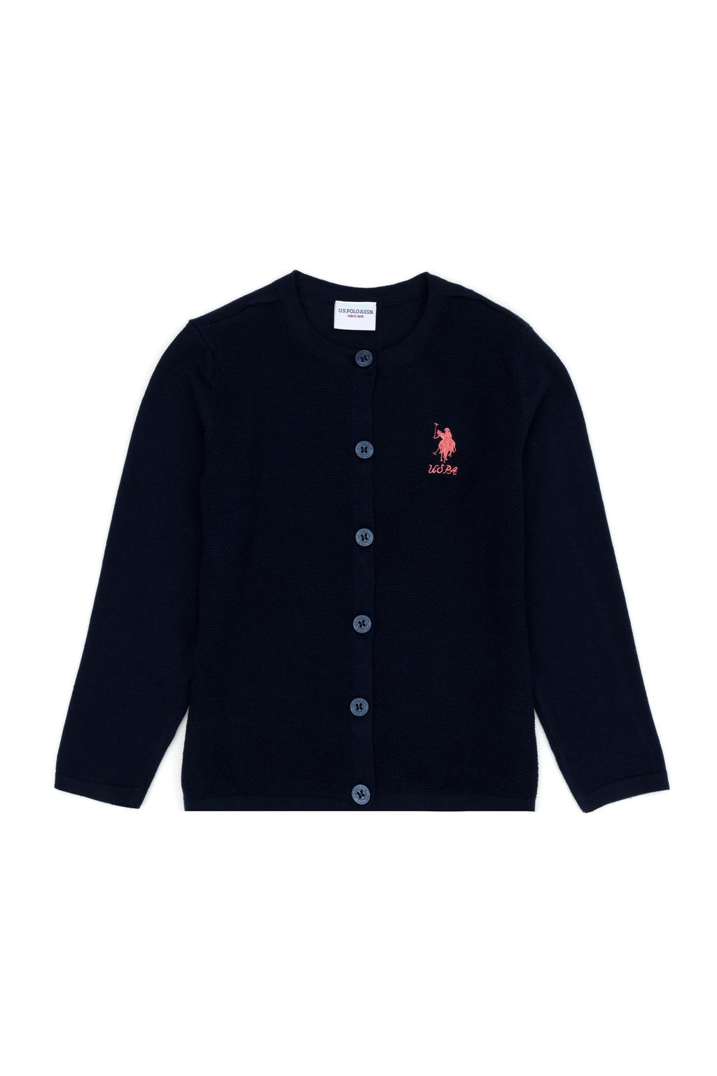 U. S. Polo Assn / Темно-синий трикотажный кардиган для девочки - U.s. polo assn фото 7