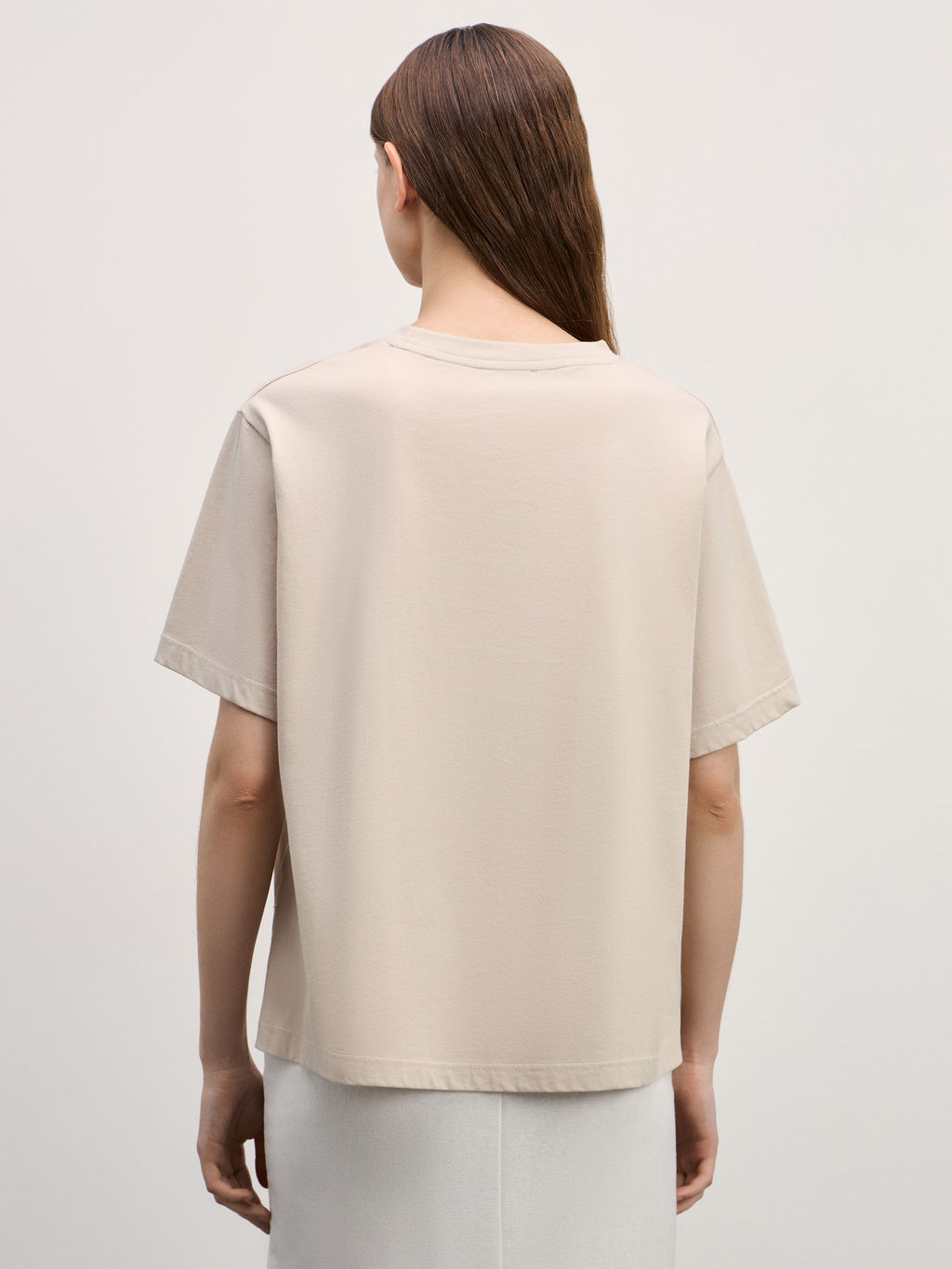 Хлопковая футболка оверсайз с принтом / Zarina фото 5